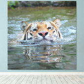 Tiger 028 leinwanddruck (Insitu (Holzboden))