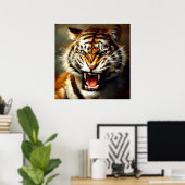 Tiger (10) Wildkatze Poster (Heimbüro)