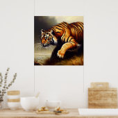 Tiger (11) Wildkatze Poster (Küche)
