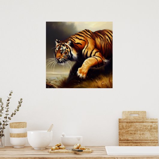 Tiger (11) Wildkatze Poster (Küche)