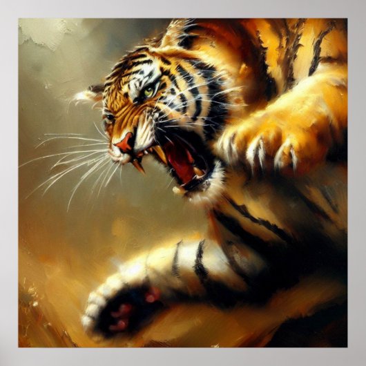 Tiger (12) Wildkatze Poster (Vorne)