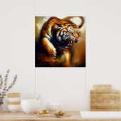 Tiger (13) Wildkatze Poster (Küche)