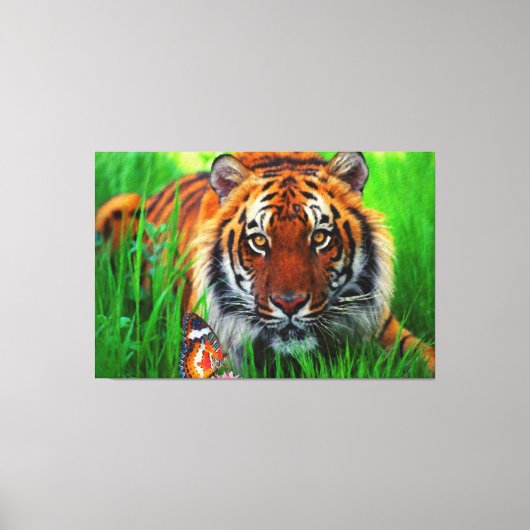 Tiger 1 überzogene Canvas Leinwanddruck (Vorderseite)