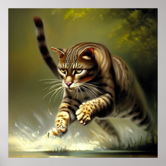 Tiger (1) Wildkatze Poster (Vorne)