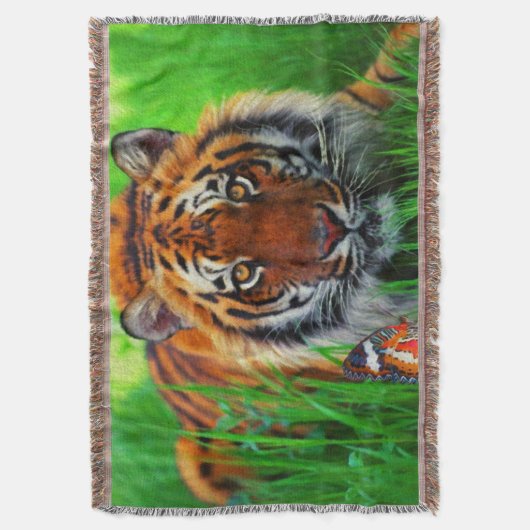 Tiger-1-wirbellose Decke (Vorderseite Vertikal)