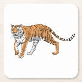 Tiger 2 rechteckiger pappuntersetzer (Vorderseite)