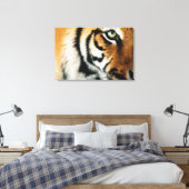 Tiger 2 - überzogene Canvas Leinwanddruck (Insitu (Schlafzimmer))