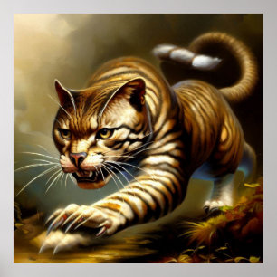 Tiger (2) Wildkatze Poster