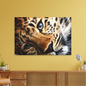 Tiger 3 - überzogene Canvas Leinwanddruck (Insitu (Wohnzimmer))
