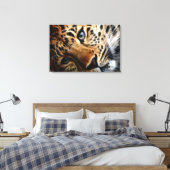 Tiger 3 - überzogene Canvas Leinwanddruck (Insitu (Schlafzimmer))