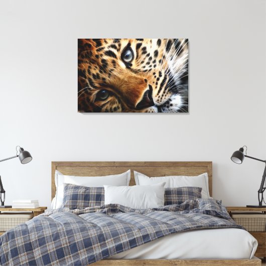 Tiger 3 - überzogene Canvas Leinwanddruck (Insitu (Schlafzimmer))