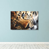 Tiger 3 - überzogene Canvas Leinwanddruck (Insitu (Holzboden))