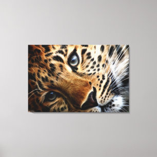 Tiger 3 - überzogene Canvas Leinwanddruck