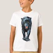 Tiger 3D Animation Graphics. T-Shirt (Vorderseite)