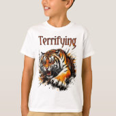Tiger 3D Animation Graphics. T-Shirt (Vorderseite)
