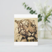 tiger 50x50 2012 postkarte (Stehend Vorderseite)