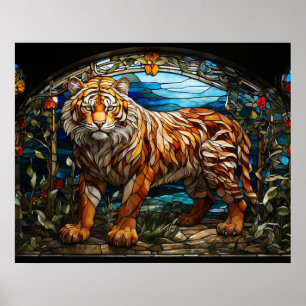 *~* TIGER 5:4 Gold AP68 Fantasy-Hartglas Poster