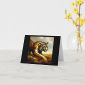 Tiger (7) Wildkatze Karte (Gelbe Blume)