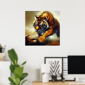 Tiger (8) Wildkatze Poster (Heimbüro)