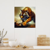 Tiger (8) Wildkatze Poster (Küche)
