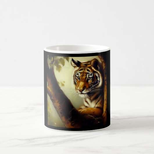 Tiger (9) Wildkatze Kaffeetasse (Mittel)