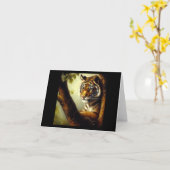 Tiger (9) Wildkatze Karte (Gelbe Blume)