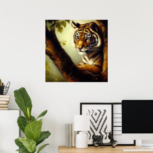 Tiger (9) Wildkatze Poster (Heimbüro)