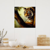 Tiger (9) Wildkatze Poster (Küche)