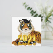 Tiger-Abschluss - Einladung (Stehend Vorderseite)