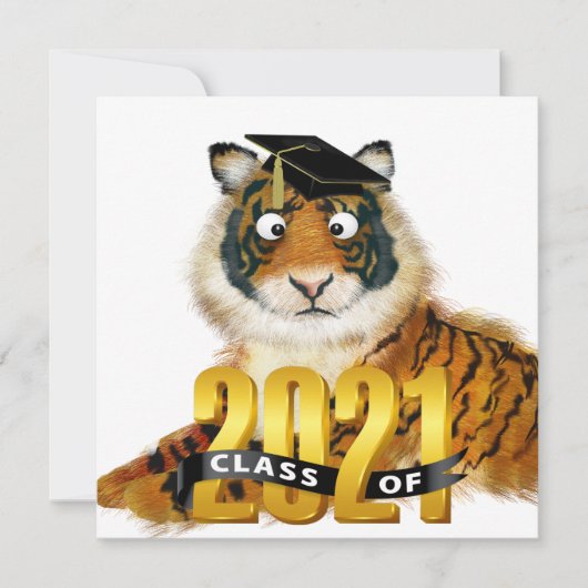 Tiger-Abschluss - Einladung (Vorderseite)