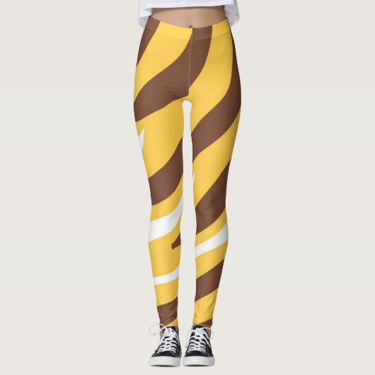 tiger abstract art leggings (Vorderseite)