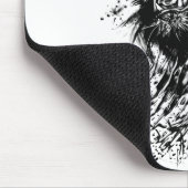 Tiger Abstrakt Animal Wild Cat Predator Mousepad (Ecke)