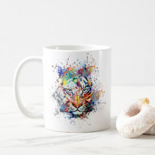 Tiger Abstrakt Art Painting Kaffeetasse