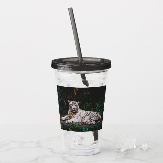 Tiger Acryltrinkbecher (Vorderseite Ice)