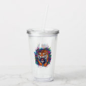 Tiger Acryltrinkbecher (Rückseite)