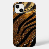 Tiger Agate Glitzer iPhone Mate Tough Case (Rückseite)