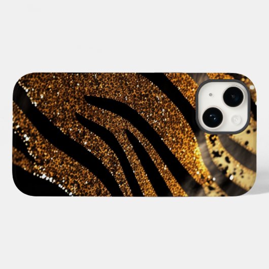 Tiger Agate Glitzer iPhone Mate Tough Case (Rückseite (Horizontal))
