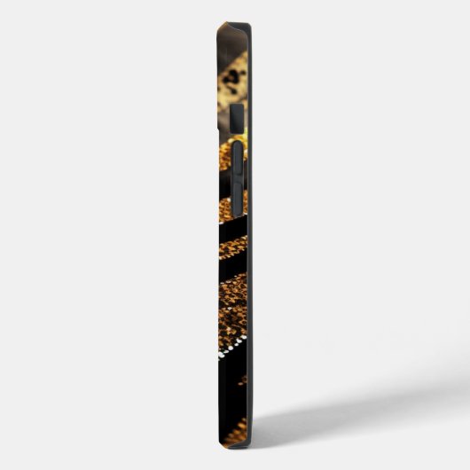 Tiger Agate Glitzer iPhone Mate Tough Case (Rückseite / Links)