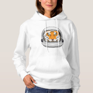 Tiger als Astronaut mit Helm Hoodie