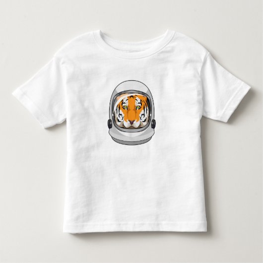 Tiger als Astronaut mit Helm Kleinkind T-shirt (Vorderseite)