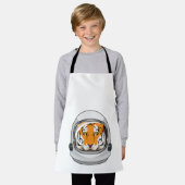 Tiger als Astronaut mit Helm Schürze (Getragen)