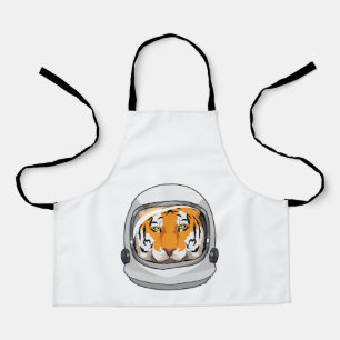Tiger als Astronaut mit Helm Schürze