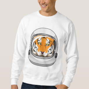 Tiger als Astronaut mit Helm Sweatshirt