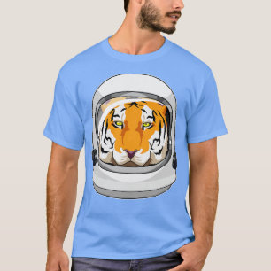 Tiger als Astronaut mit Helm T-Shirt