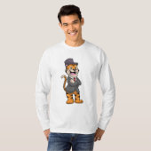 Tiger als Groom mit Jacket & Hut T-Shirt (Vorne ganz)