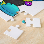 Tiger als Mechaniker mit Schlüssel Puzzle (Seite)