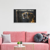 Tiger als mein Lieblingstier! Canvas Print Leinwanddruck (Insitu (Wohnzimmer))