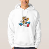 Tiger als Pilot in Flugzeuge Hoodie (Vorderseite)