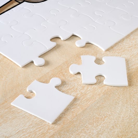 Tiger als Pirate mit Holzbein und Hooker Hand Puzzle (Seite)