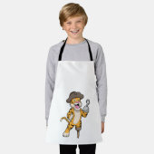 Tiger als Pirate mit Holzbein und Hooker Hand Schürze (Getragen)